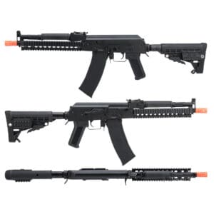 CYMA Sport Custom FSB AK105 Tactical Airsoft AEG Rifle with Retractable Stock