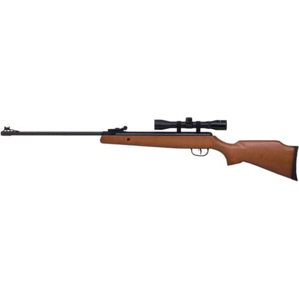 Break Barrel Air Rifle with Scope, 1200fps, Real Wood Stock, 200 Free Pellets