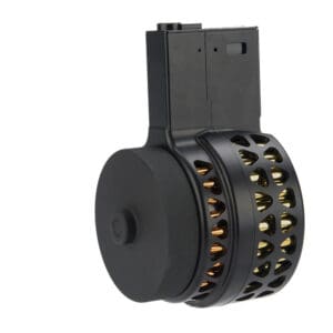 6mmProShop Iron Airsoft Sound Control 1000 Round Drum Magazine