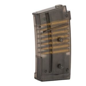 Double Eagle Translucent 40 Round Magazine with Dummy Bullets for M82 LPAEG Airsoft Gun