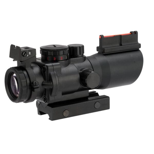 4x32 Tri Illuminated Scope W/Fiber Optic Sight