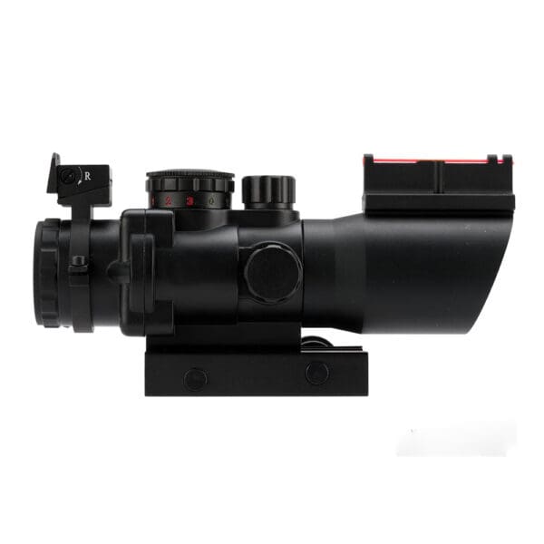 4x32 Tri Illuminated Scope W/Fiber Optic Sight